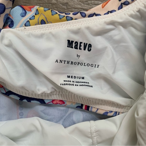 Anthropologie Maeve Shoreside One Shoulder Ruffle Bikini Top - Picture 8 of 13